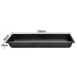Trough Feeder Goat Water Feeder 100x30x18cm for Goat Rumsol Grower Goat Plastic Feeder