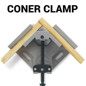 Remax Corner Clamp 90 Degree Pro Corner Aluminum Alloy Adjustable Miter Tools for WoodworkingFor Welding DoorBoxes) - Hold Steel Rod and Metal Pipes