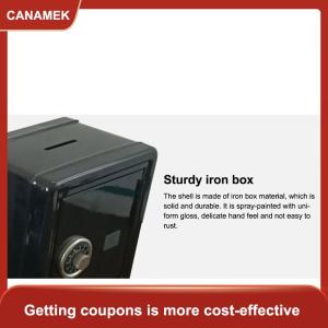 【CANAMEK】 Frcctre trẻ em an toàn ngân hàng hộp tiền với khay tiền xu Mini Locker nhỏ an toàn lưu trữ hộp con heo đất ngân hàng với sự kết hợp khóa và chìa khóa