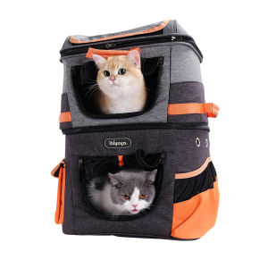 IBIAYAYA Two-tier Pet Backpack