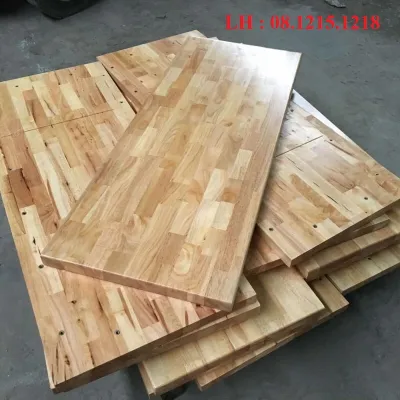 Size mặt bàn gỗ ép cao su (12x40 - 25x80) dùng làm kệ sách giá đỡ