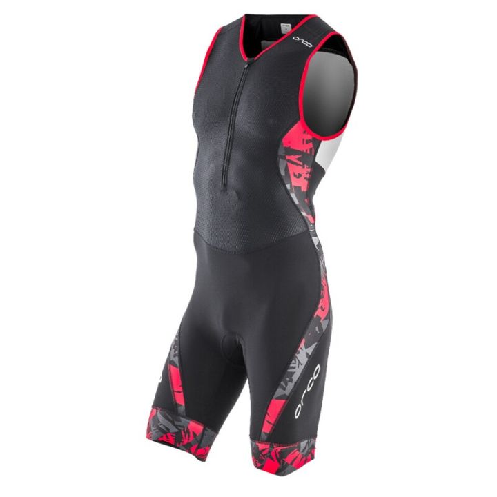 Tuta Triathlon Uomo Maniche Corte - Trisuit Con Fondello Gel Per Nuoto, Ciclismo E Corsa - Foto 9