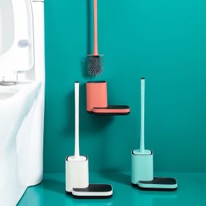 Bàn chải cọ rửa bồn cầu - Cây cọ rửa nhà vệ sinh thiết kế dán tường tiện lợi