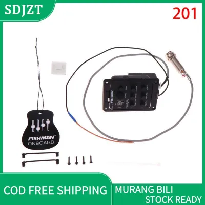 SDJZT YINGRAN 301 201 Fishman Acoustic Guitar Pickup Electric Box Equalizer EQ Tuner Guitar Amplifier Fishman Presys Blend Preamp