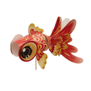 DIY Goldfish Lantern Mid Autumn Lantern Handmade Craft Kit Lucky Fish DIY Lantern Decor Festival Party Home Decoration Gift for Kids Adults