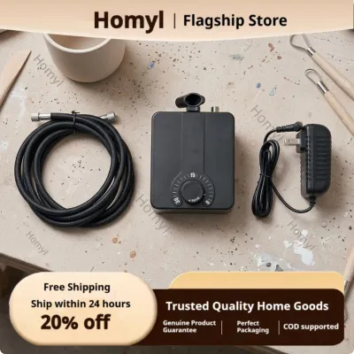 Homyl Two-Way Power Rechargeable Airbrush Kit Easy to Use Wired Airbrush Set Precision Rechargeable Air Brush Cordless for Hobbyists Artists Ceramics Crafts Model Painting