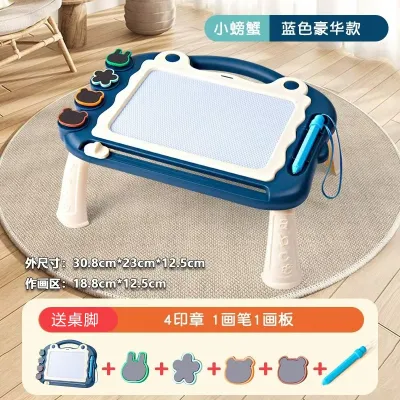 Toys Drawing board table Learning Toys Meja Kids Magnetic Education Toys [Ready Stock] Mainan Melukis 2 Colours Meja Education Toys