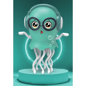 Mainan Anak Ubur Ubur Cumi Menari - JellyFish Dancing LED + Musik JELLYFISH BUMP & GO -FHLC