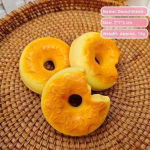 DOWNA Phục hồi chậm Đồ chơi bóp nặn Mềm và ướt Bánh mì mô phỏng Mô hình Squeeze Không chứa BPA Đồ chơi bóp chậm nở Quà tặng trẻ em