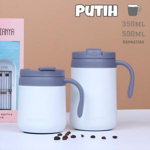 Mug Cangkir Kopi Air Panas 350ml/500ml Stainless Steel Sus 304 Tahan panas & Dingin KODE KANTU AN