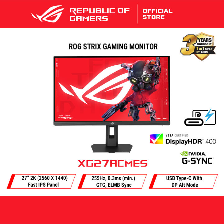 ROG Strix XG27ACMES Gaming Monitor | 27” QHD 2560x1440 | 255Hz OC | 0 ...