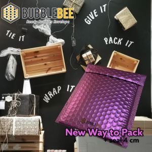 AMPLOP BUBBLE PURPLE - BUBBLE PACKING - BUBBLE WRAP