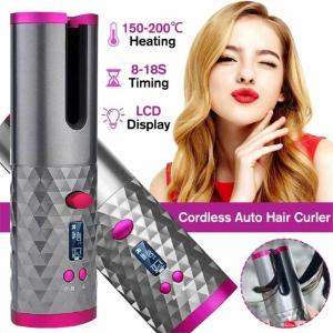 Automatic Hair curler Curling Iron Wireless Ceramic USB Rechargeable With LED Digital Display types of hair curlers hair rollers bang curler perm curlers