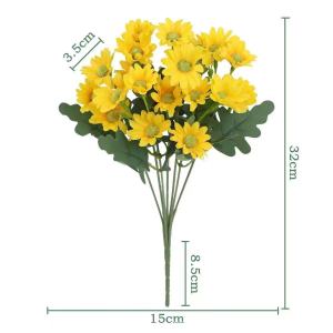 Autumn Artificial Daisy Bouquet Christmas Decorations fake flowers for Home Wedding Decorative Household Products Artificial Flowers