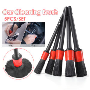 12PCS Car Detailing Brushes Set Cleaning Tool Car Wash Slit Brush With Waxed cotton &Car wash gloves