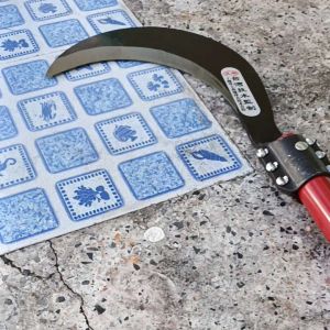 เคียวแมงกานีส ด้ามไม้ ช้างสามเศียร สินค้าคุณภาพพรีเมี่ยม