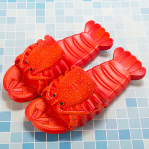 Sandal Wanita Slop Motif Lobster Lucu Warna Lucu Sendal Rumah Motif Sandal Cewek Ringan Empuk Cute Santai SP101