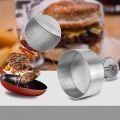 Burger Press with 100 Free Patty Papers, Stainless Steel 4.5inch Adjustable Hamburger Patty Maker, Non-Stick Hamburger Press for Kitchen BBQ Grill. 