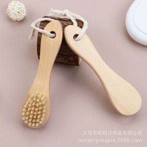 Best-selling boar bristle bath brush wooden exfoliating body dry brush long-handled back brush bathing tool