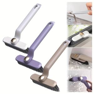 [360 Degree] 3 In 1 Crevice Cleaning Brush Bristle Gap Brushes Toilet Kitchen Bathroom Tile Floor Scrub Cleaning Tools Cleaner