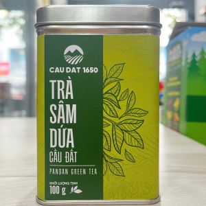 Date 03/28 Trà Sâm Dứa Cầu Đất Hộp Thiếc 100g