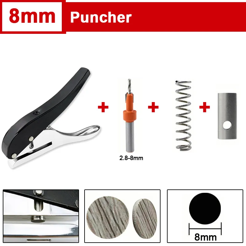 8/10mm manual edge band puncher card punching pliers plastic sheet
