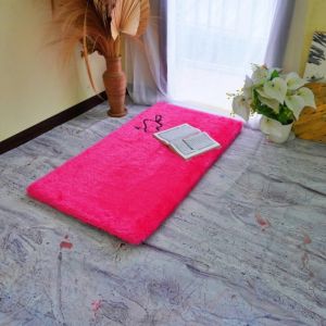 Sajadah bond bulu rasfur polos ukuran 115 cm x 65 cm x 3.5 isi busa LP