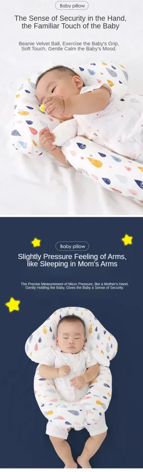 COD】Baby Stereotyped Pillow Newborn Sleep Security Artifact Soothing Fixed  Pillow Infant Side Head Shaping Adjustable Pillow Preventing Flat Head  Huggable Body Baby Pillow For Sleeping 0-3 years old children's sleep  safety artifact