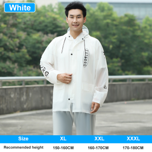 【100% breathable】raincoat motorcycle 2024 new fashion raincoat waterproof high quality rain coat motorcycle waterproof baju hujan hooded raincoat suit raincoat with pants oxford cloth raincoat rainsuit motorcycle (Coat + Pants)