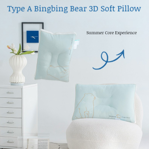 Mother and baby latex pillow super soft cervical high low pillow ice silk breathable home pillow