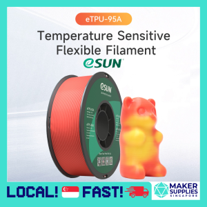 eSun eTPU-95A 1.75mm 1KG 3D Printer Filament Color Change by Temp TPU 95A Flexible Printing Material FDM Plastic Colour Changing