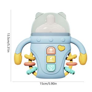 Musical Feeding Pacifier Soothing Bottle Rattle Toy Soft Glue Can Chew Early Education Newborn Toy