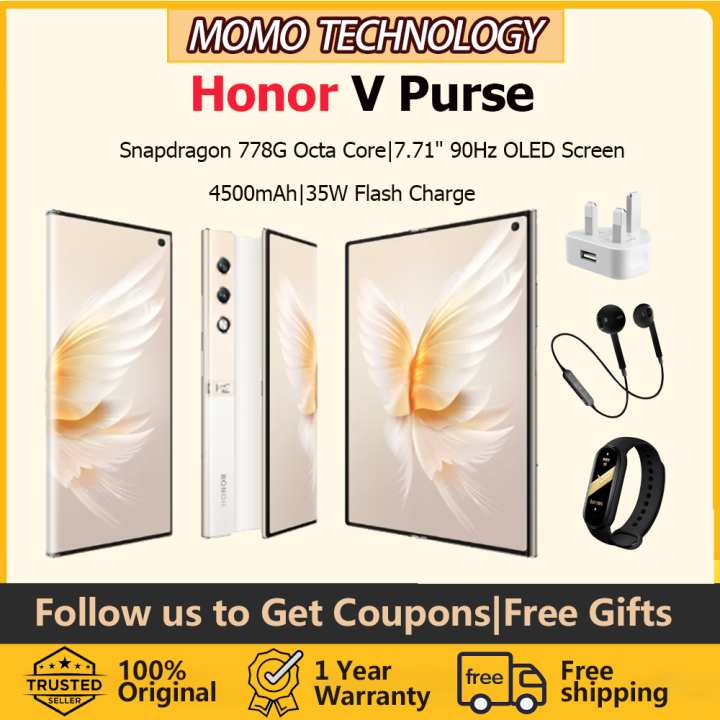 Original Honor V Purse Mobile Phone| Honor Folded Screen5G Cell