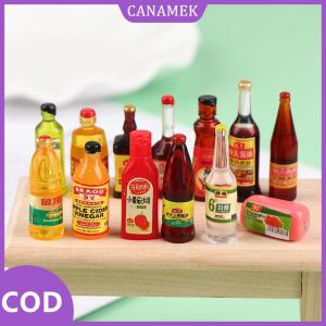 CANAMEK✨ 5 Mẫu Nước tương giấm dầu gia vị nhà bếp Nhà búp bê thu nhỏ