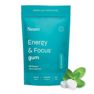 Neuro Energy & Focus Mints Extra Strength - Sugar Free Breath Mints with 100mg Natural Caffeine B Vitamins & L-Theanine - Vegan in Supplement for Exercise Study & Daily Focus