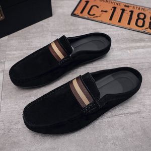 Leather Loafers Shoes For Men Breathable Mens Business Shoes Korean Non-slip Casual Shoes Men Fashion Slip On Shoes
