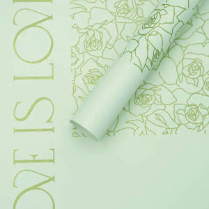 Isi 20 LEMBAR Flower Wrapping Paper Valantine Kertas Buket Bunga Cellophane Valantine Kertas Kado Bouquet KB039