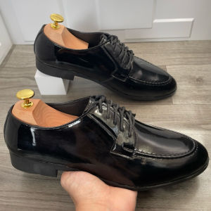 Giày derby buộc dây DAVINCIA kiểu dáng hàn quốc giày cưới đế mềm có khâu da bóng mềm thiết kế trẻ trung G19