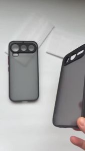 Ốp lưng Honor 600  Honor 600 Pro nhám viền màuchống bám vân tay ( màu Đen)