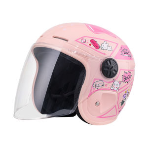 AE Creative electric bike helmet for women ear-protecting windproof safety helmet suitable for all seasons anti-fog cute