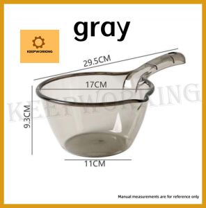KEEPWORKING Water Dipper Clear Tabo Aesthetic Transparent Scooper Bathroom Toilet Dip Buckets Water Scoop