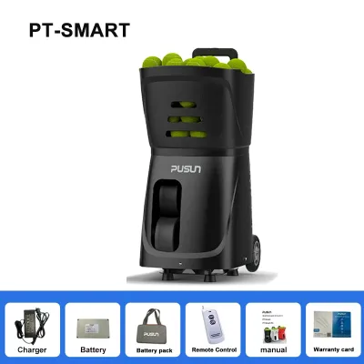 SG（Ready Stock)Pusun tennis ball machine PT-Smart APP Control Portable Tennis Ball Machine Sparring Machine Automatic Ball Machine