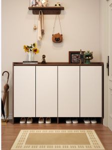 Solid Wood Shoe Cabinet Modern Luxury Design HDB Condo Landed Custom All Sizes Professional Delivery