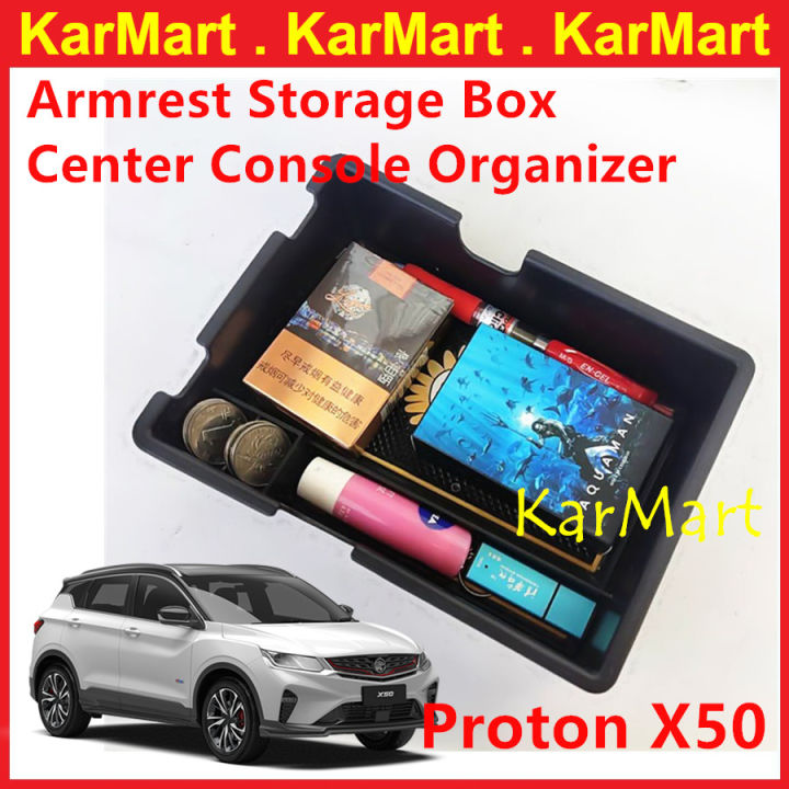Proton X50 SUV Car Armrest Storage Box Center Console Organizer Car ...