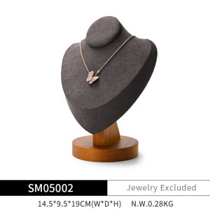 Oirlv Wooden Ring Earrings Storage Holder Bracelet Necklace Display Stand Jewelry Organizer Tray