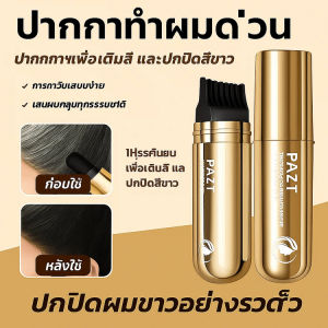 ปากกาทําผมแบบใช้แล้วทิ้ง ปกปิดผมหงอกทันที แปรงซ่อนผมขาวสองชั้น ปิดรากผมขาว สีติดทนนาน ใช้ได้ทั้งชายหญิง
