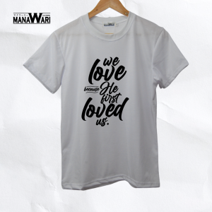 Manawari Bible verse t shirt for men cotton t shirts for men and women minimalist shirt statement shirts aesthetic we love because he first love  t shirts minimalist shirt for men shirt statement shirts for men  basic tshirts for men