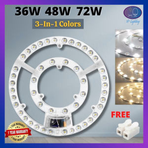 [PuWhao]48W/72W ROUND LED MAGNET MODULE LIGHT CIRCULAR TUBE REPLACEMENT MAGNETIC CEILING LIGHT LAMP