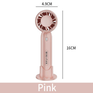 Summer Mini Handheld Turbofan USB Mini Small Fan  Charging Base 3 Gear Adjustment Portable Cooler Charging Desktop Silent Fan