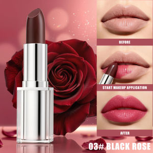 Temp Color Change Pearl Lipstick Metal Crystal Jelly Lip Balm Waterproof No Stick Cup Diamond Shimmer Lip Makeup